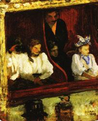 charles cottet Loge at the Opera-Comique oil painting picture